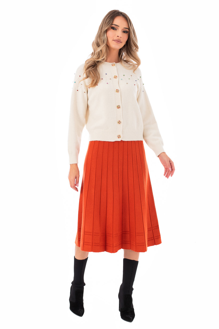 Fusta Casual din Tricot Fin