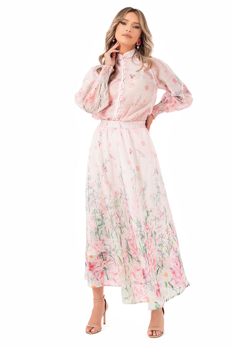 Compleu din Organza cu Fusta