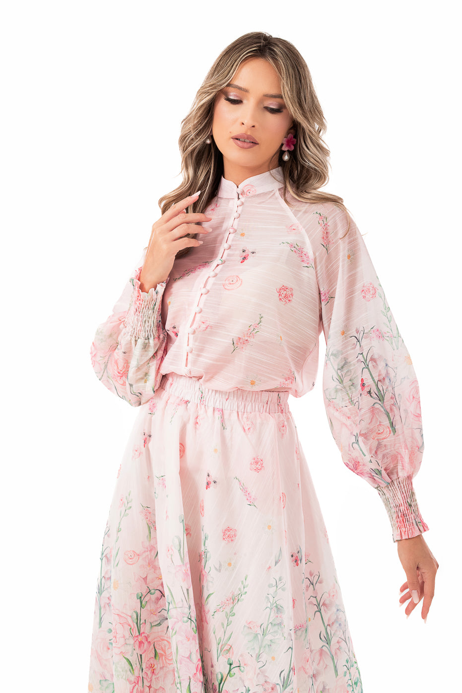 Compleu din Organza cu Fusta