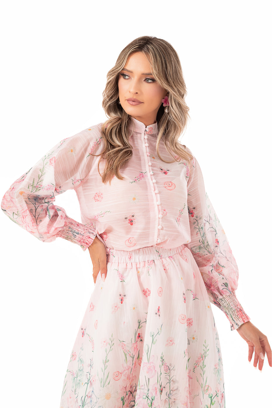 Compleu din Organza cu Fusta