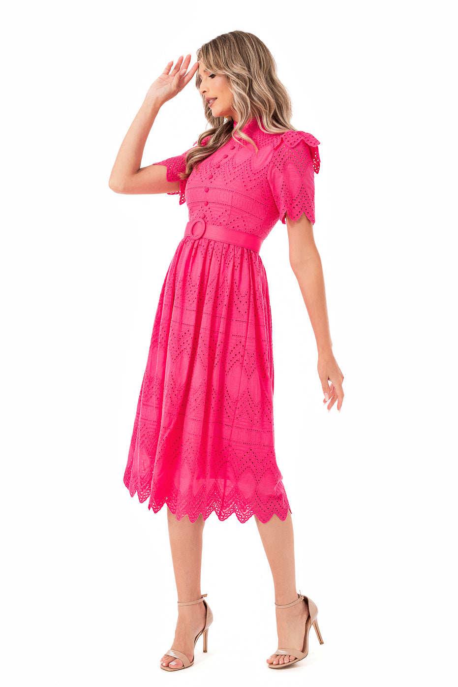 Rochie Casual cu Centura in Talie