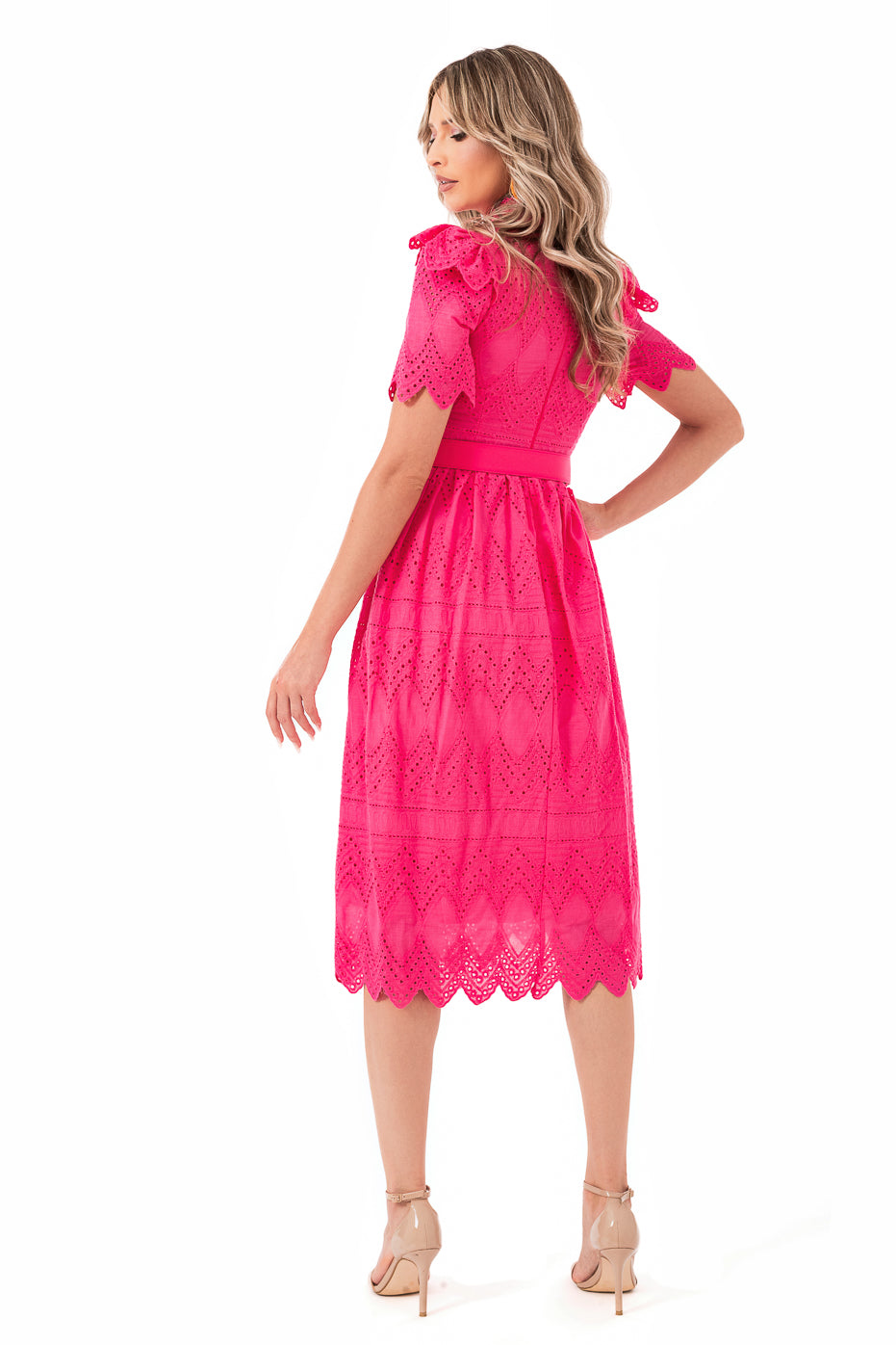 Rochie Casual cu Centura in Talie