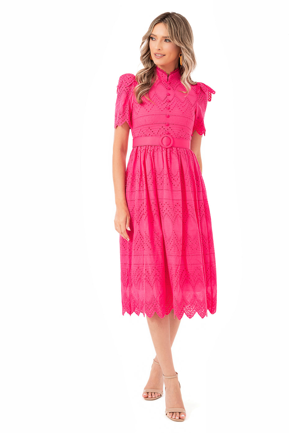 Rochie Casual cu Centura in Talie