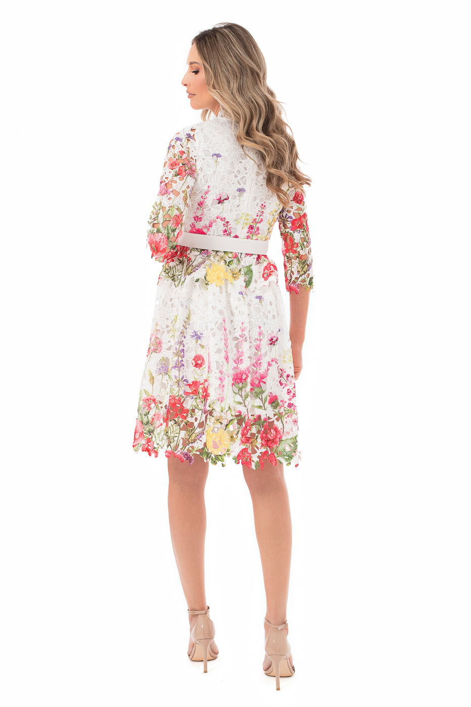 Rochie Din Dantela Cu Imprimeu Floral