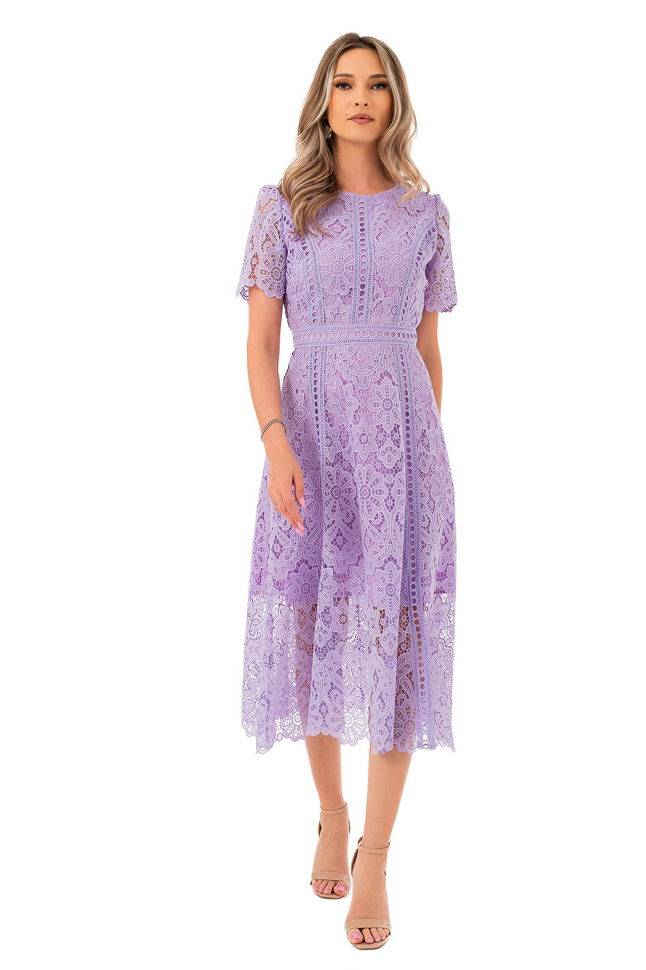 Rochie Din Dantela Mov