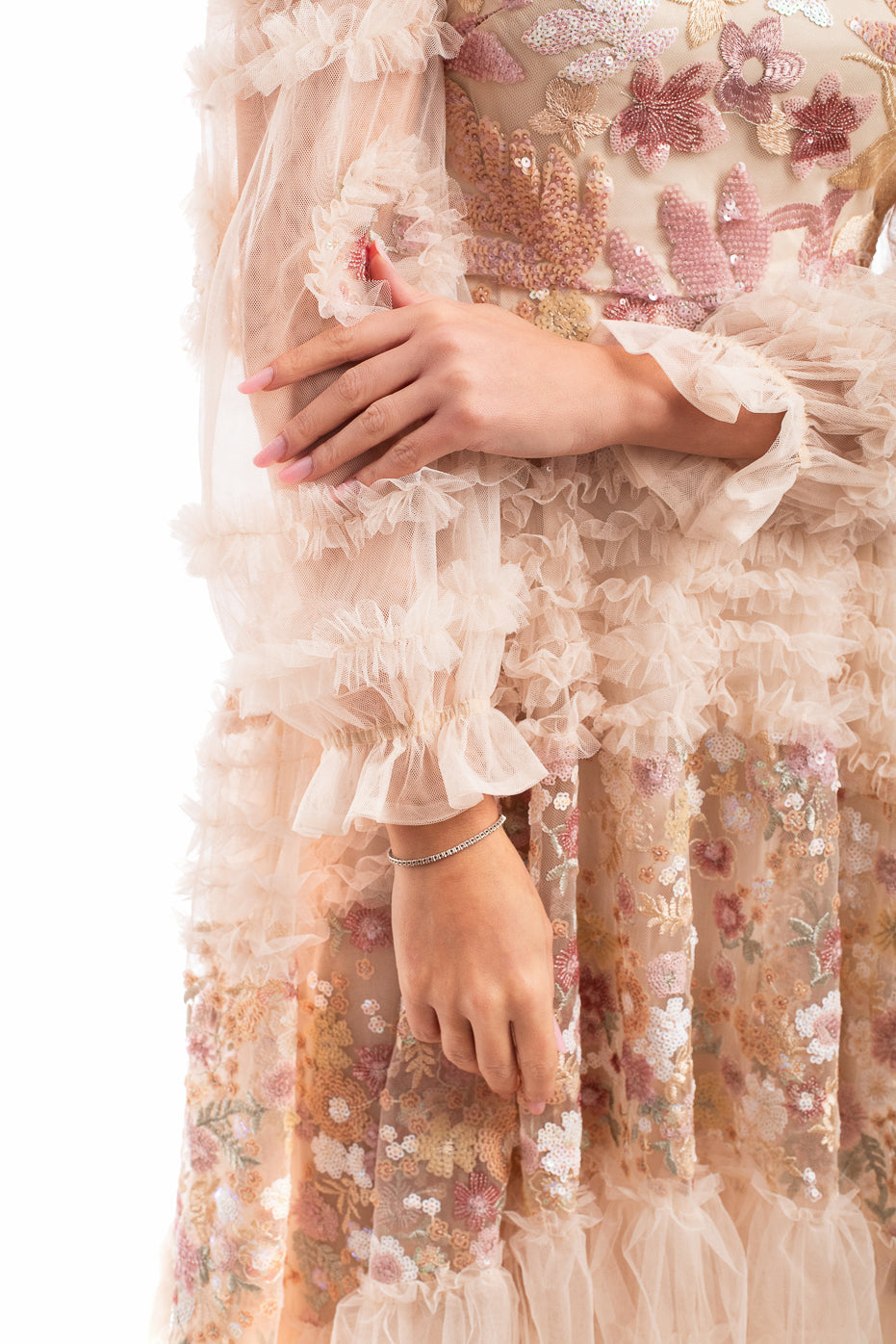 Rochie Eleganta cu Broderie din Paiete - LIMITED EDITION