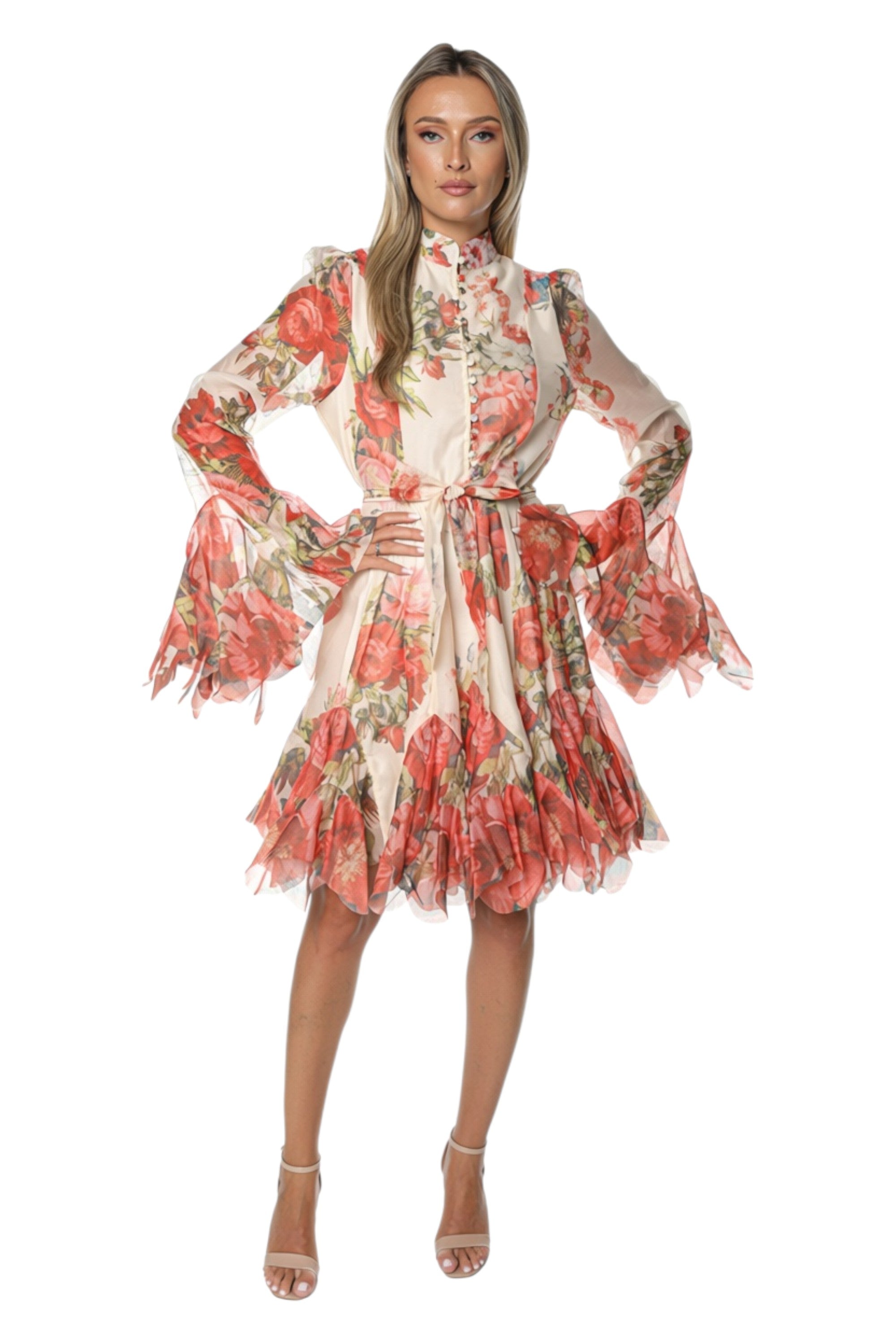 Rochie Eleganta cu Maneci Clopot