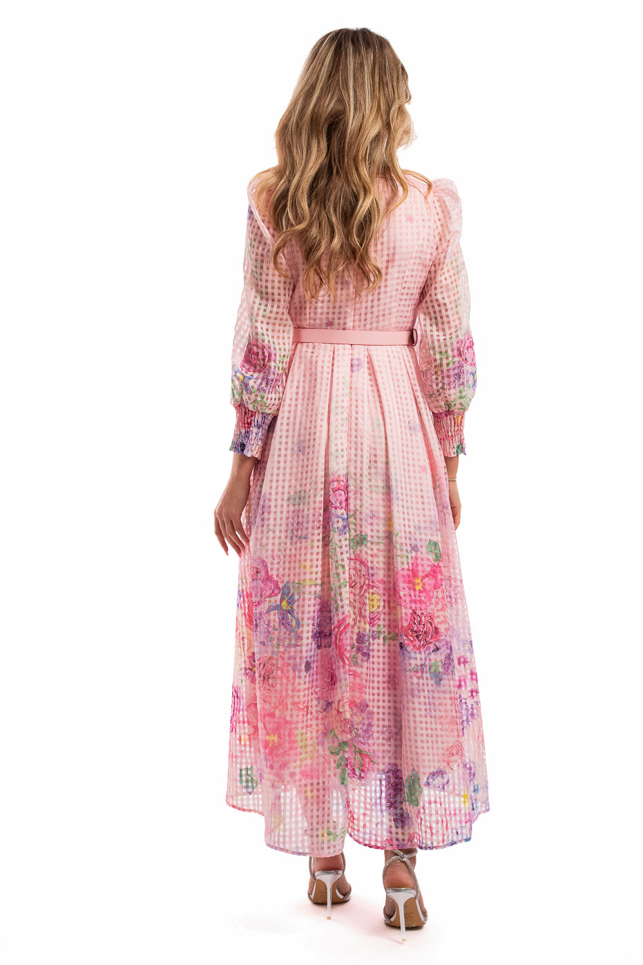 Rochie Eleganta din Organza cu Print Floral