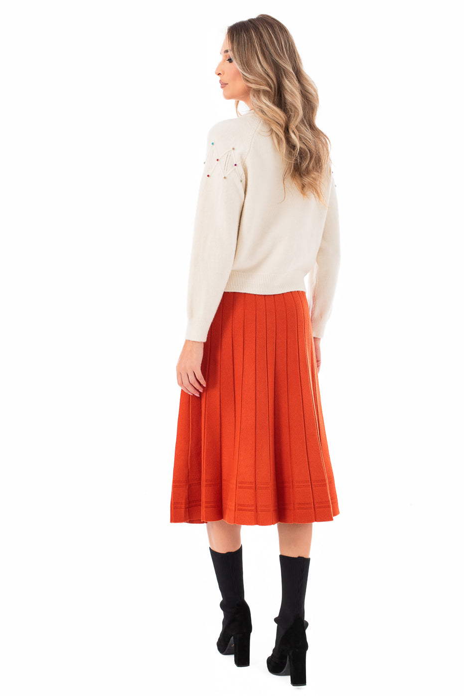 Fusta Casual din Tricot Fin