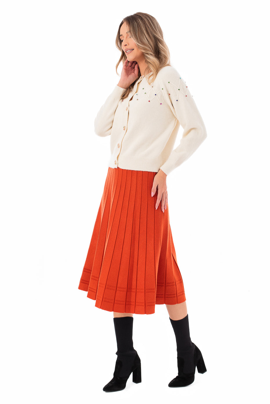Fusta Casual din Tricot Fin