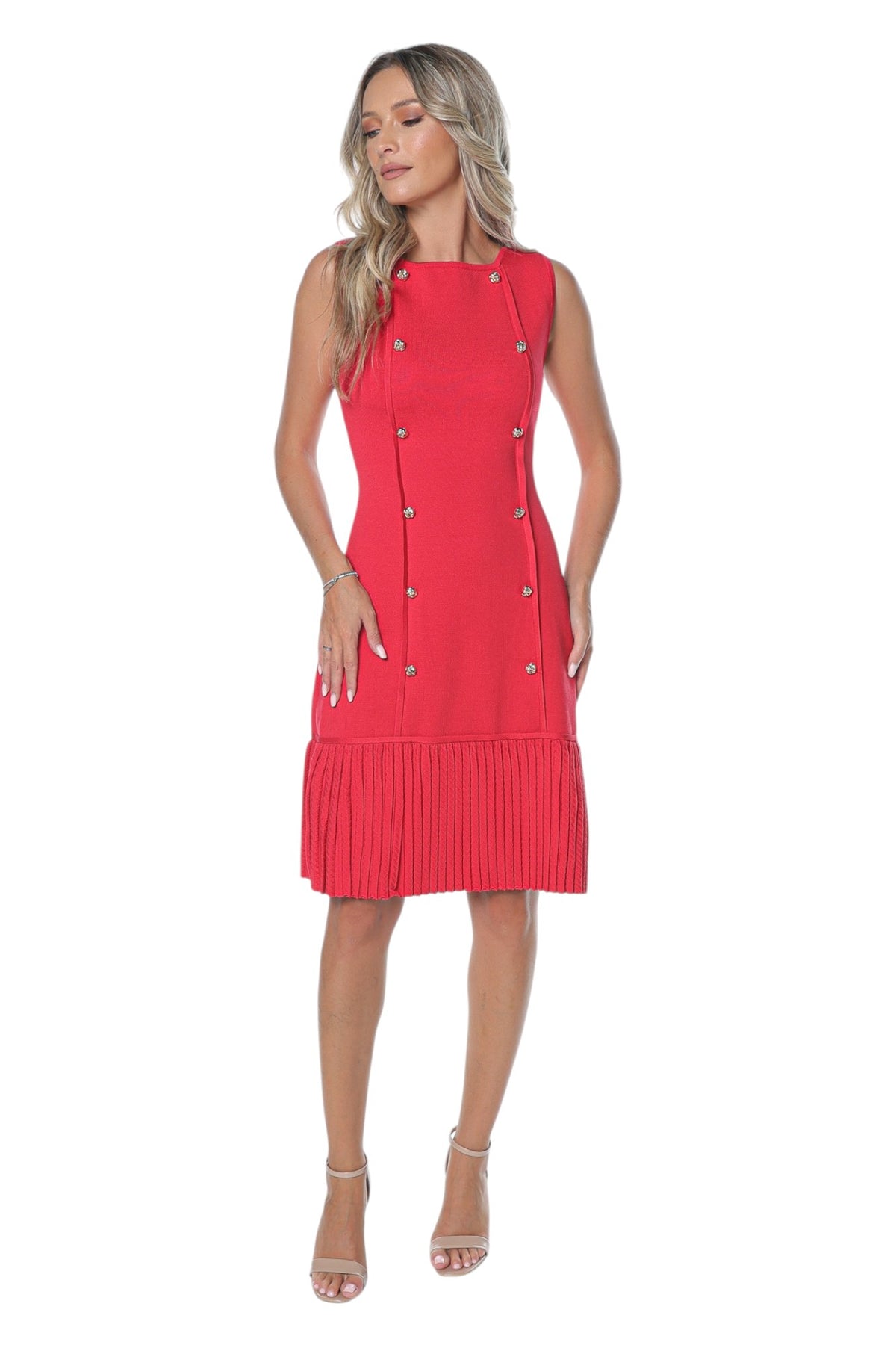 Rochie Rosie Eleganta din Tricot