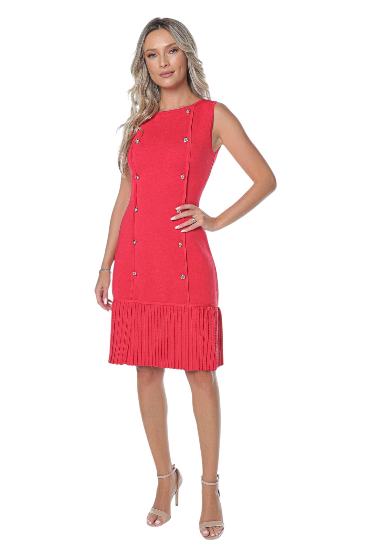 Rochie Rosie Eleganta din Tricot