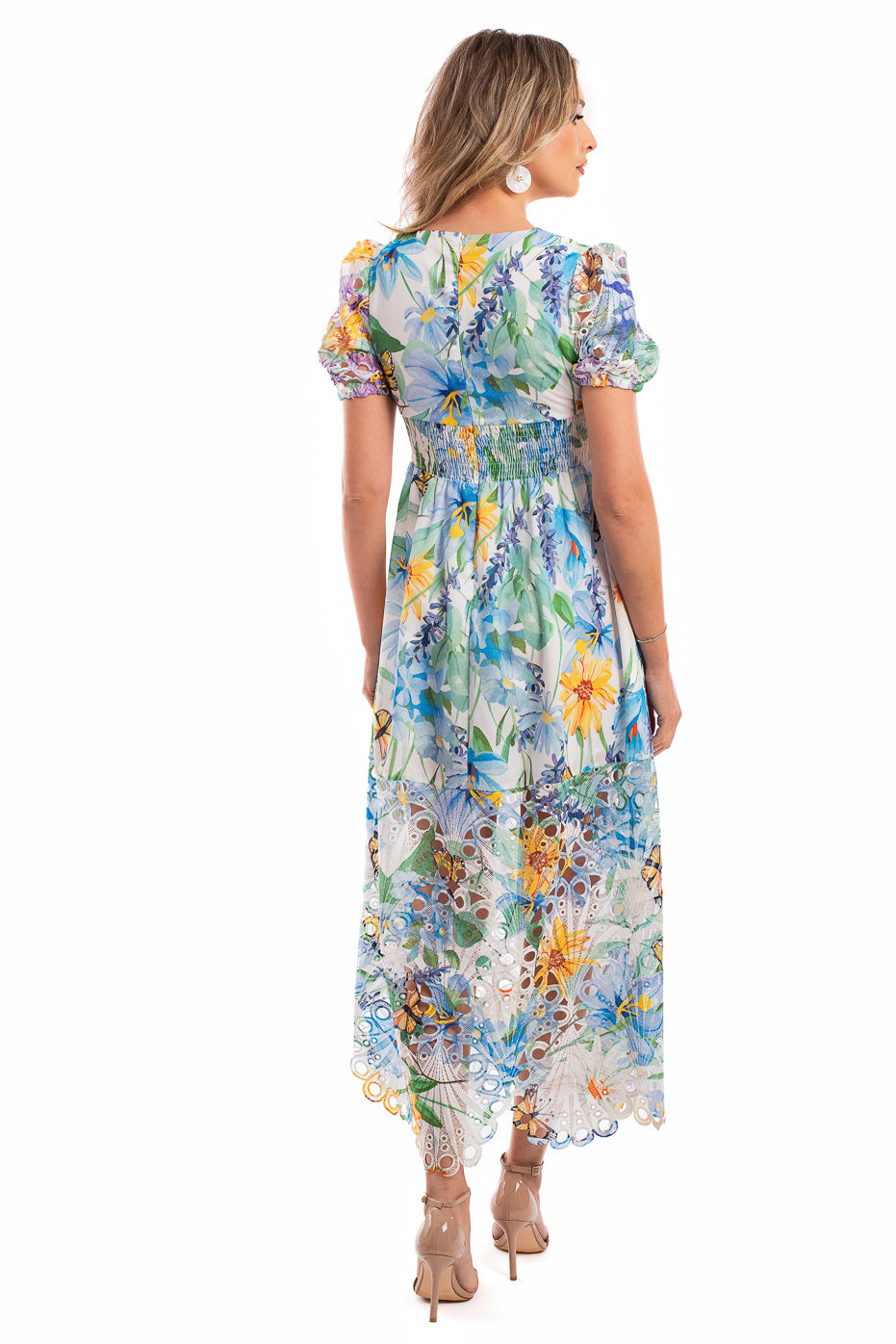 Rochie de Vara cu Maneci din Dantela