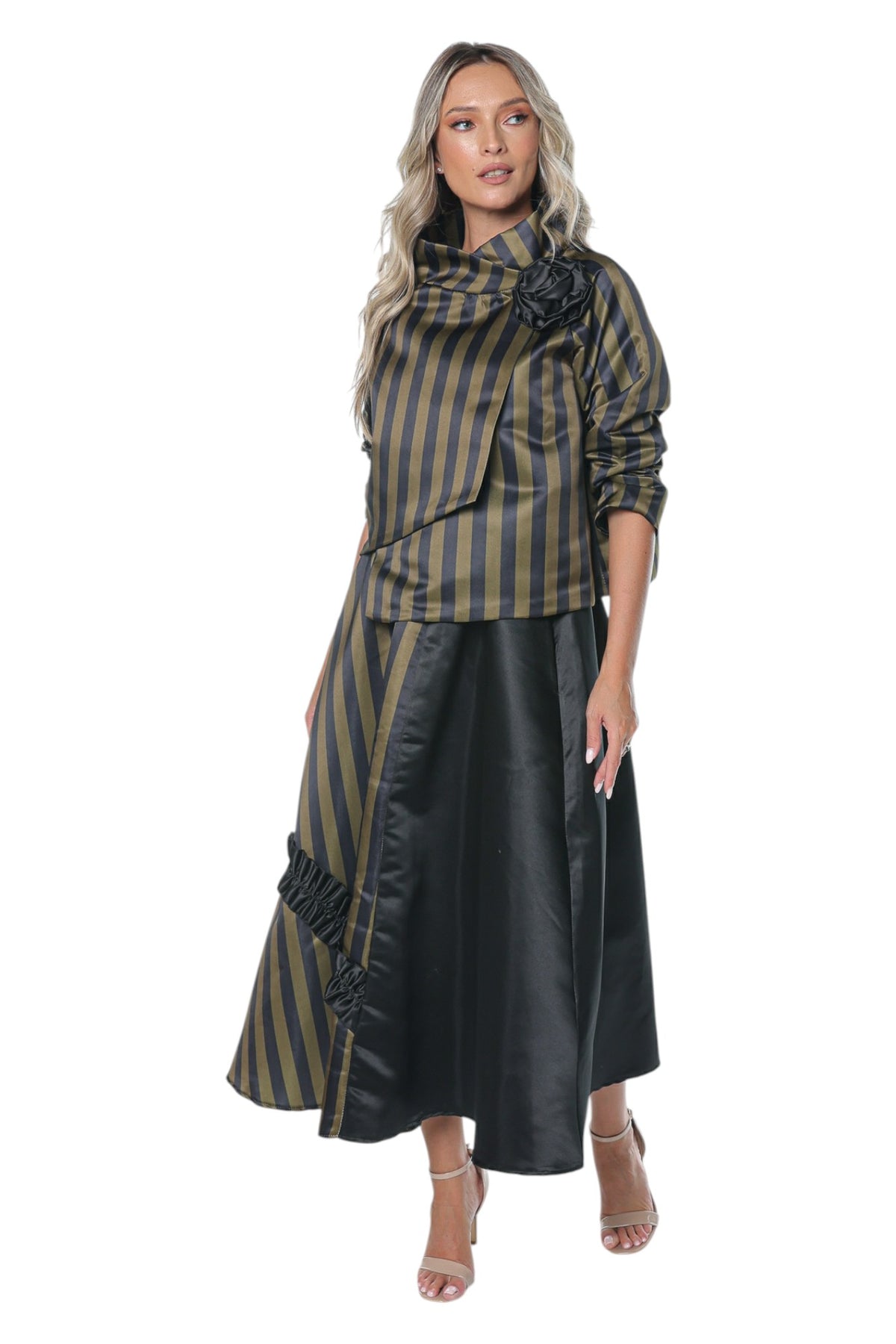 Set Elegant din Tafta cu Imprimeu