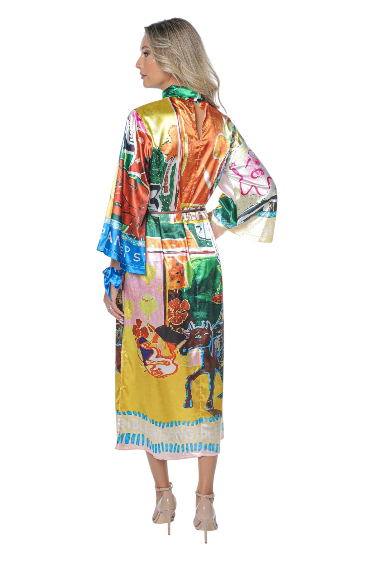 Rochie de Toamna cu Guler Inalt