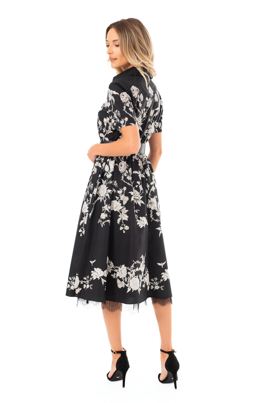 Rochie Midi cu Centura in Talie -LIMITED EDITION