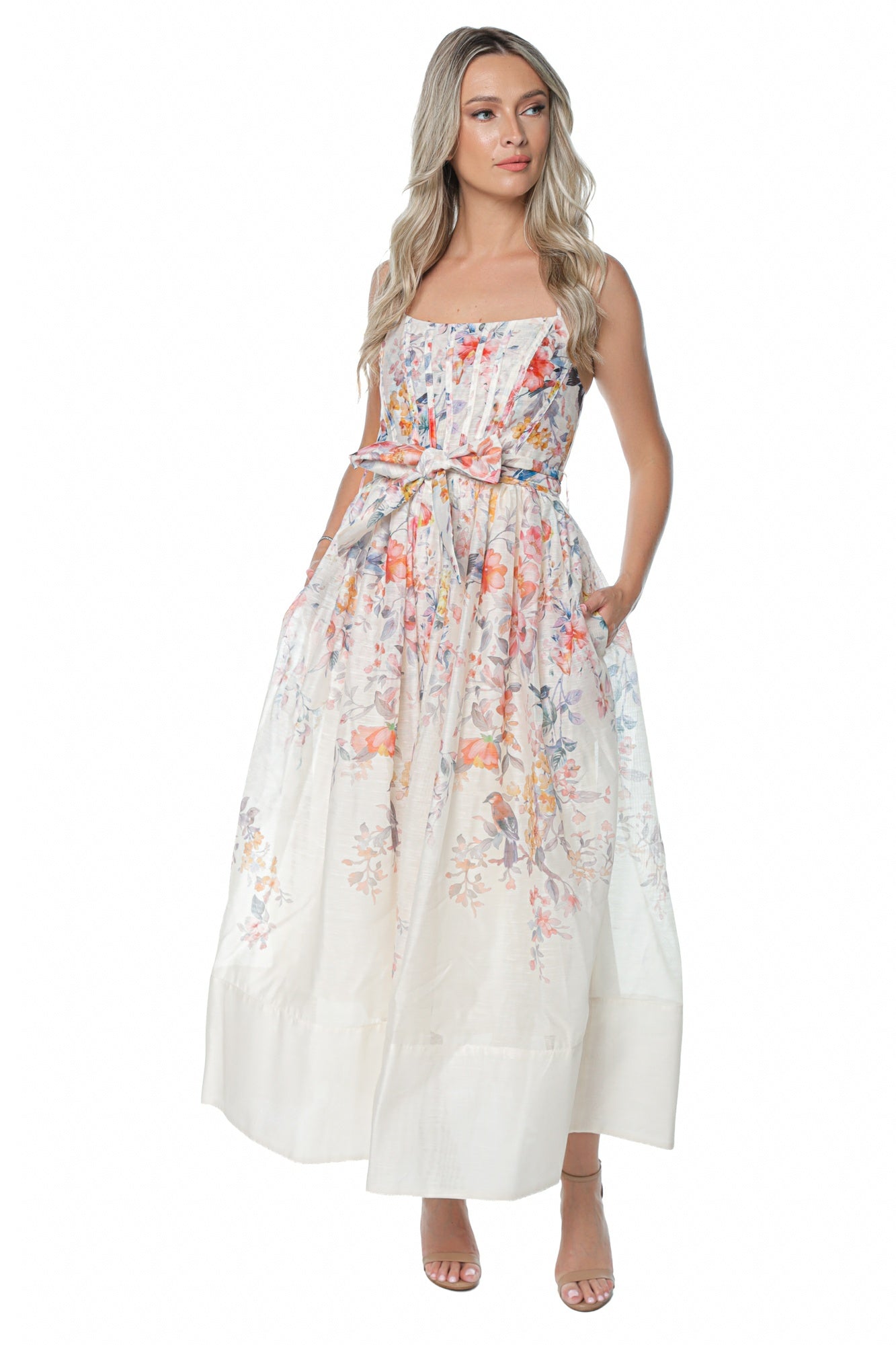 Rochie din Organza cu Fusta Ampla