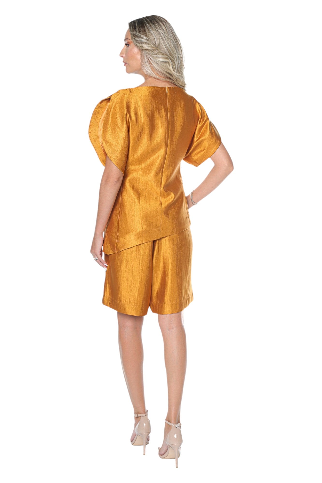 Compleu Elegant cu Bluza Asimetrica