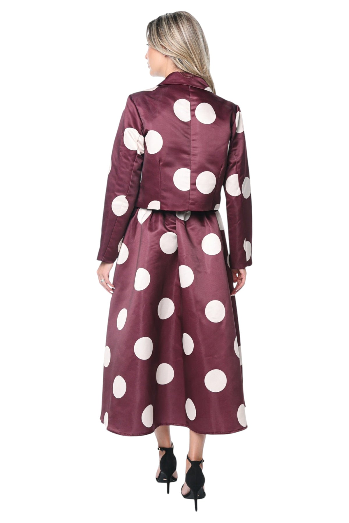 Compleu Burgundy din Tafta