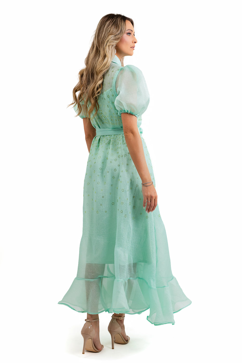 Rochie Din Organza Cu Aplicatii