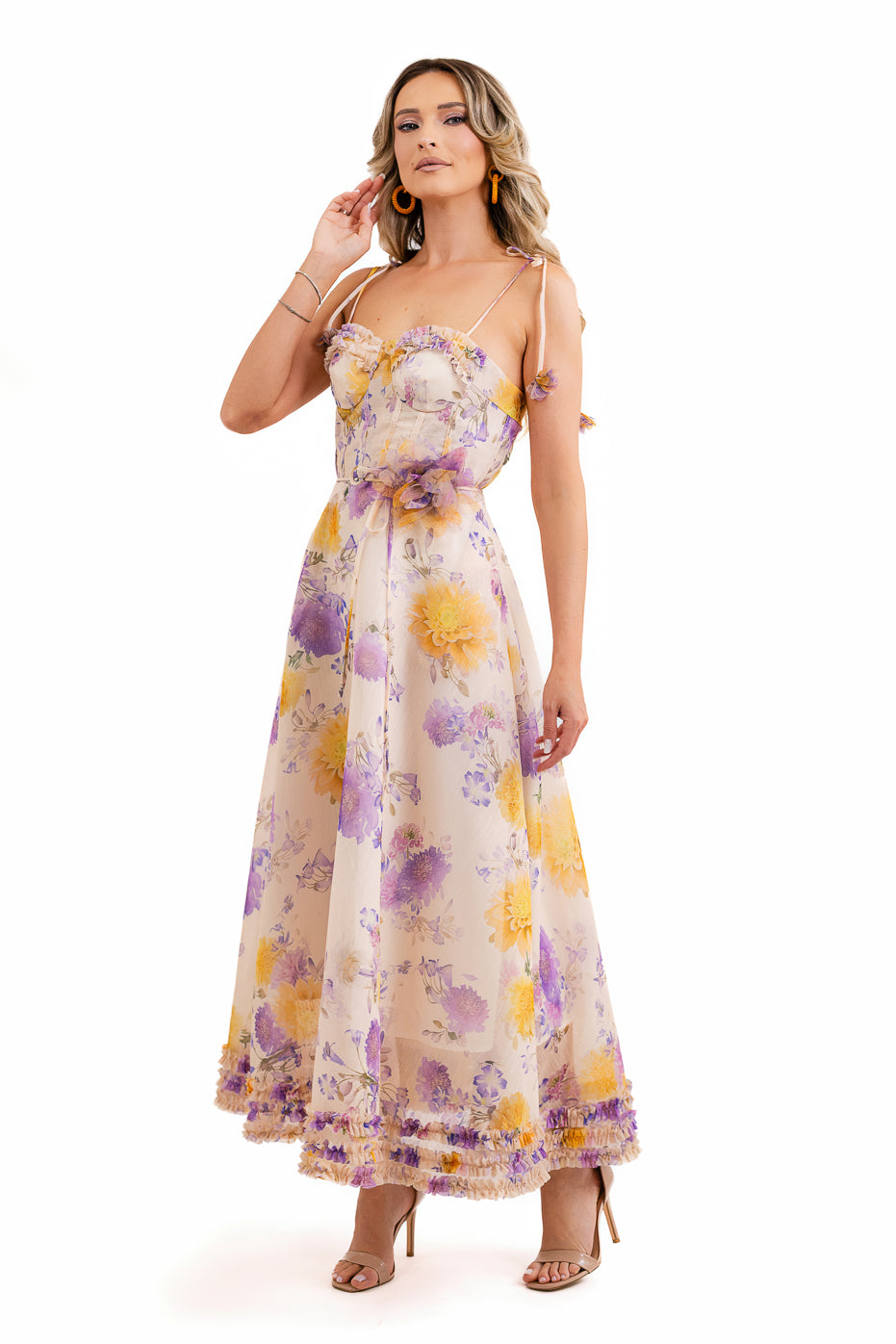 Rochie Din Organza Cu Cupe