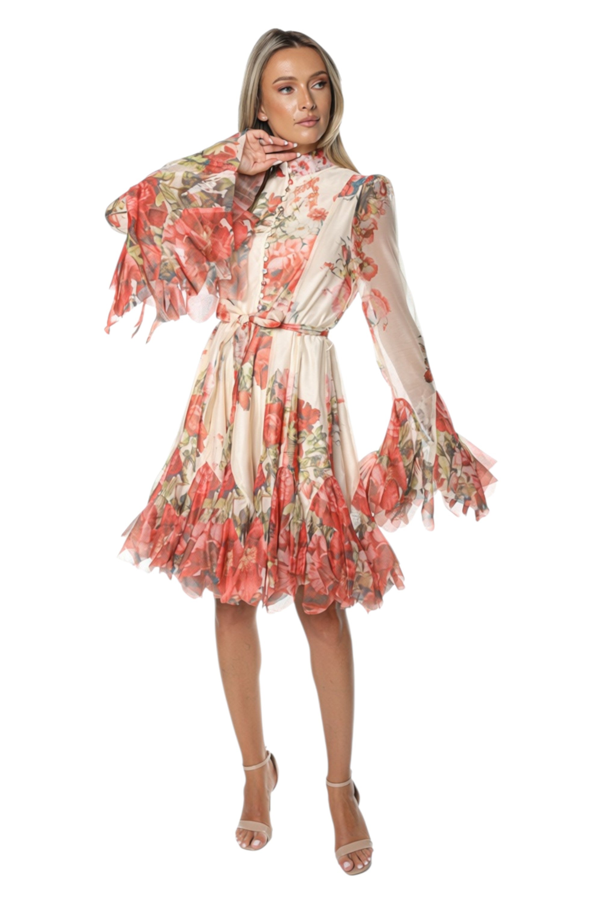 Rochie Eleganta cu Maneci Clopot