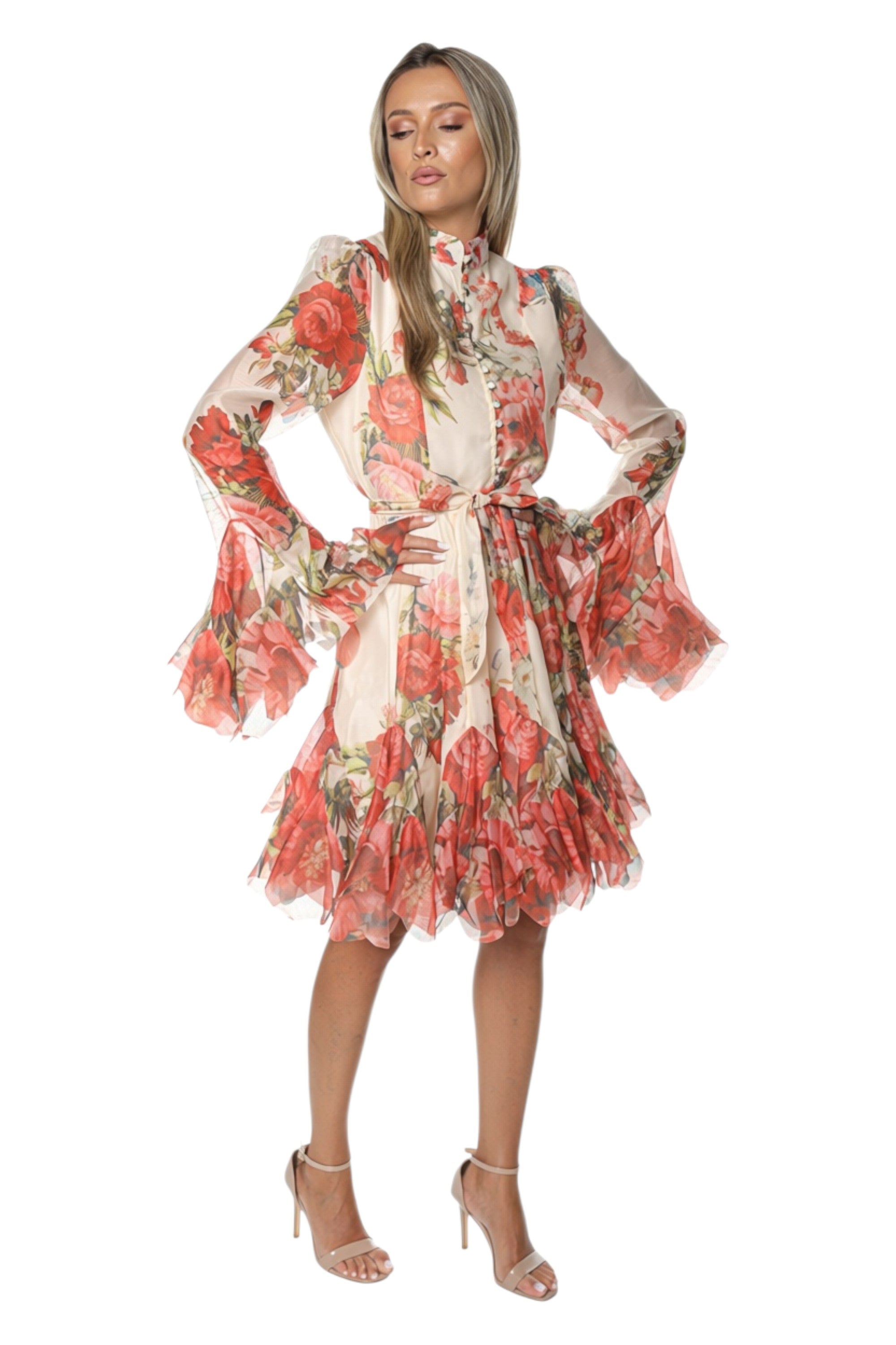 Rochie Eleganta cu Maneci Clopot