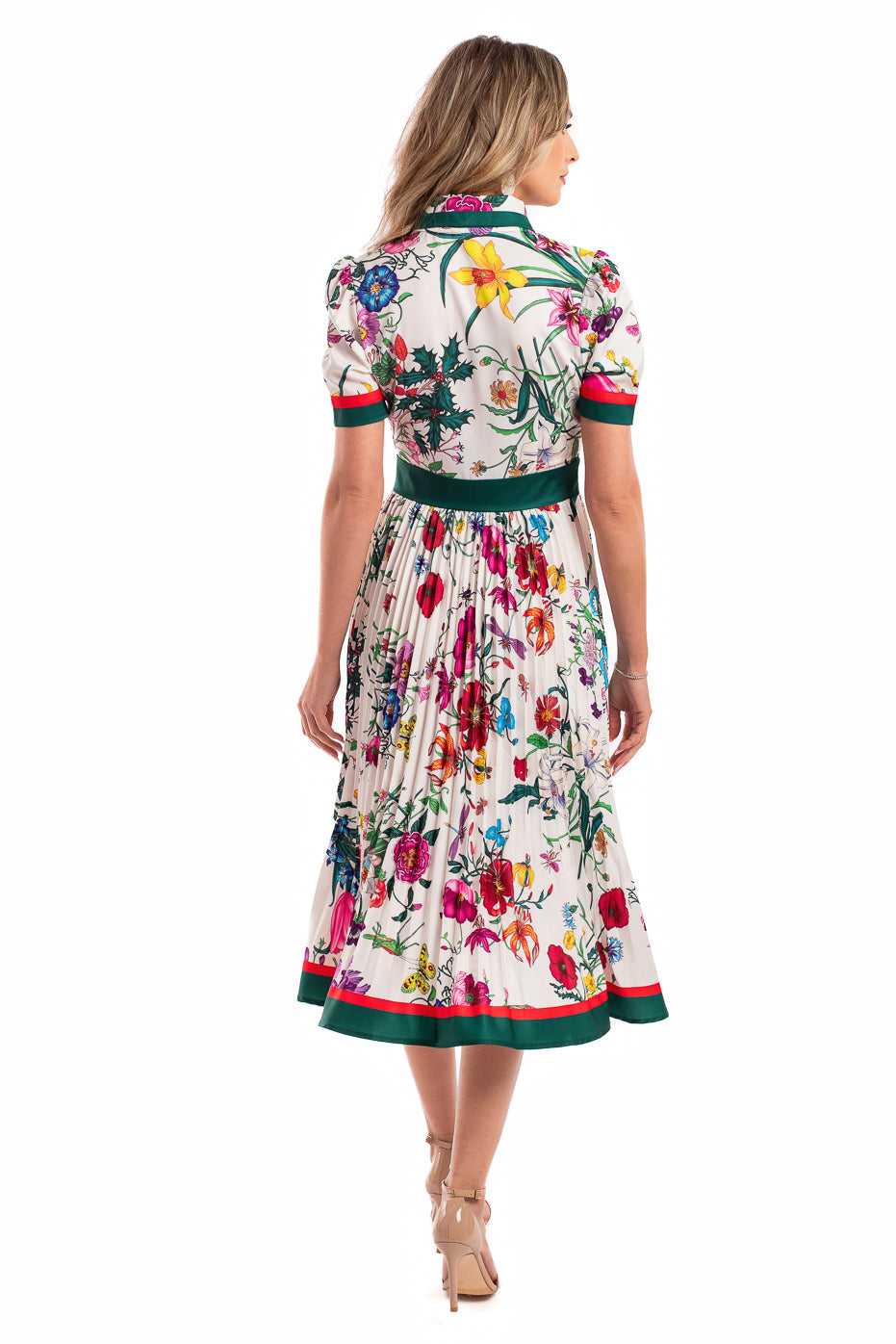 Rochie Multicolora cu Pliseu