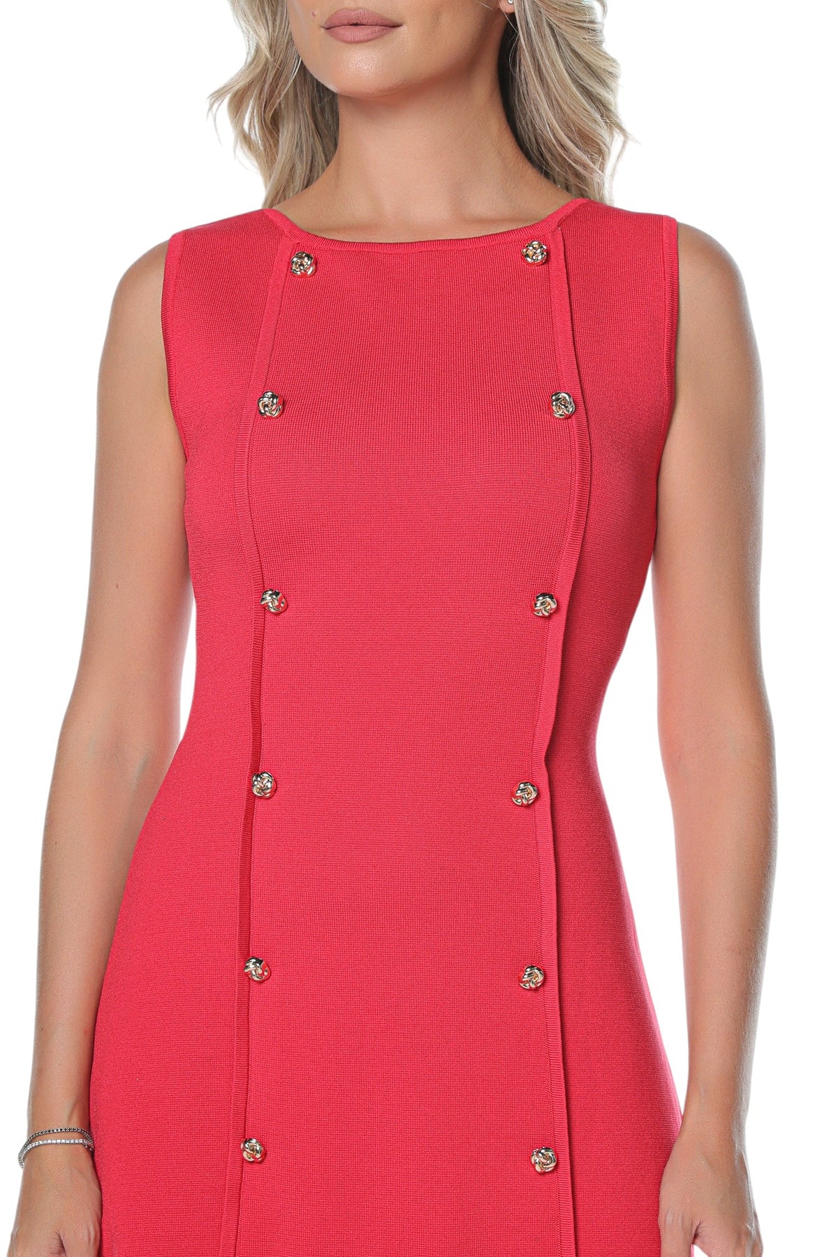 Rochie Rosie Eleganta din Tricot