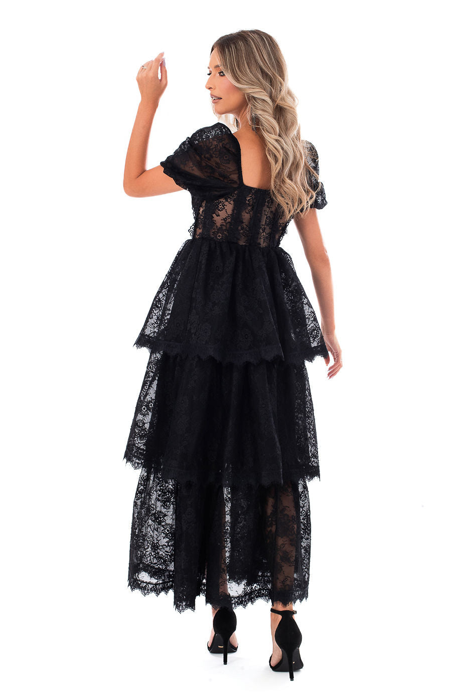 Rochie de Seara din Dantela Neagra - LIMITED EDITION
