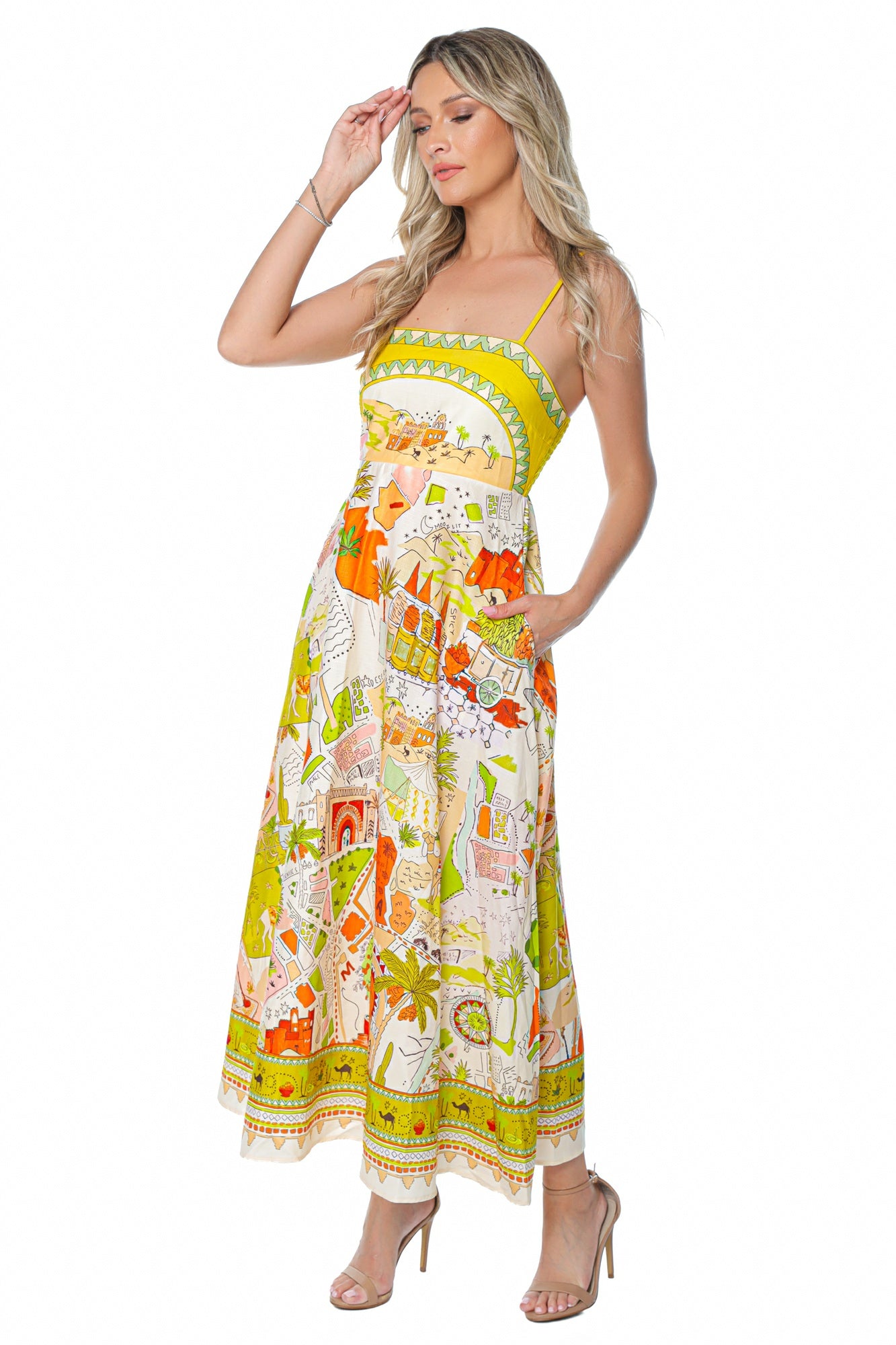 Rochie din In cu Print