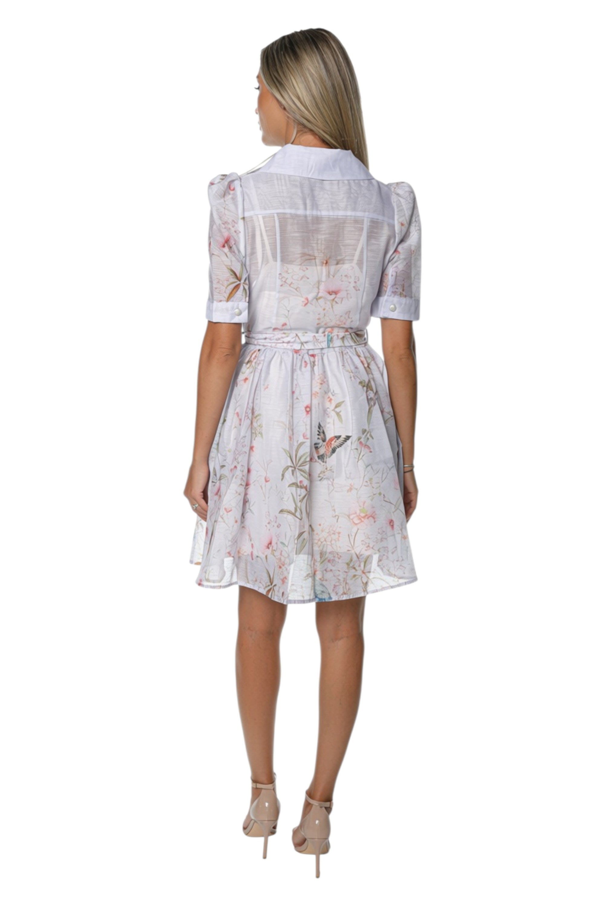Rochie din Organza cu Nasturi Pretiosi