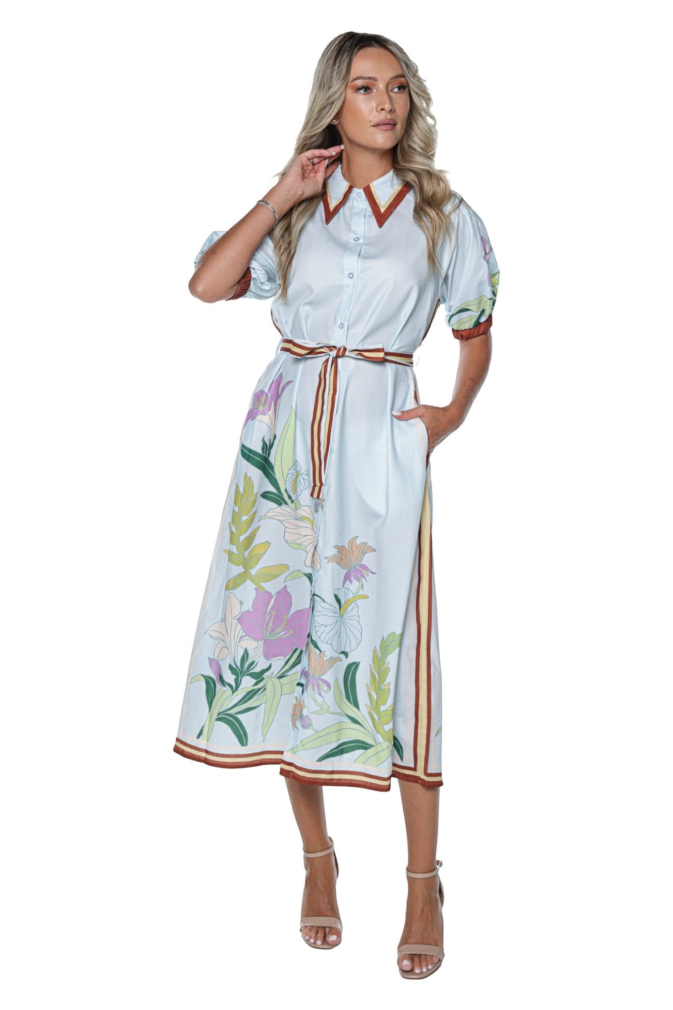 Rochie tip Camasa cu Buzunare