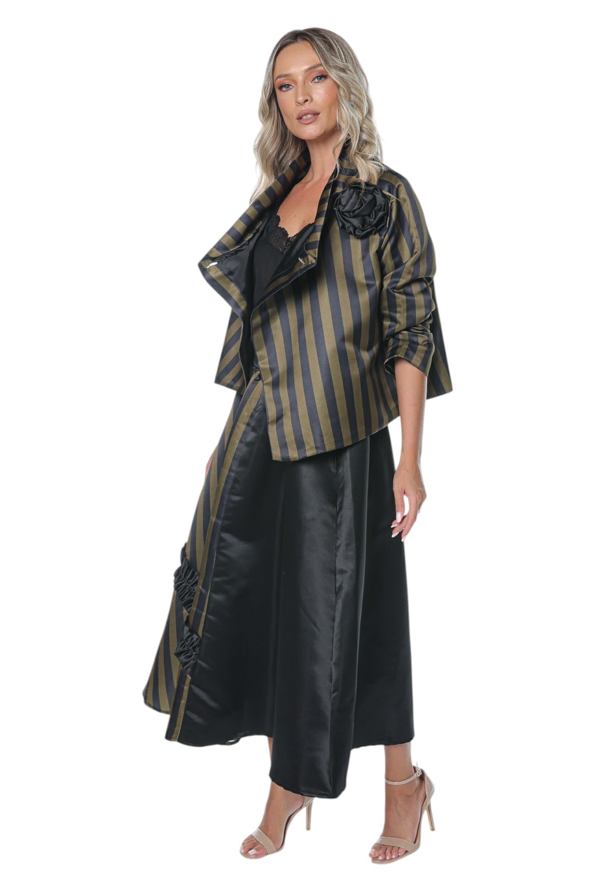 Set Elegant din Tafta cu Imprimeu